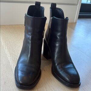 3.1 Phillip Lim Black Ankle Boots Sleek Leather Design